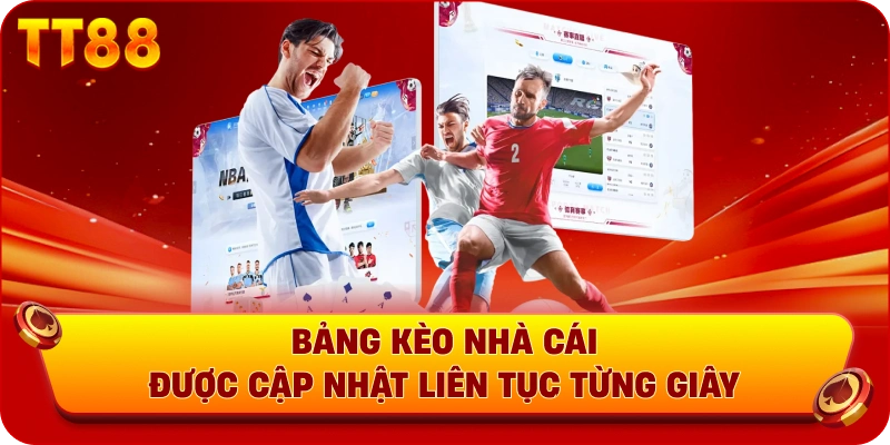 Bảng kèo nhà cái được cập nhật liên tục từng giây