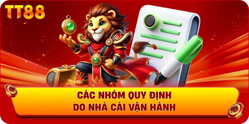 Các nhóm quy định do nhà cái vận hành