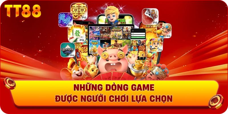Những dòng game được người chơi lựa chọn 